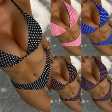 2026 Dot Print High Waisted Two Piece Bikini Set For Women