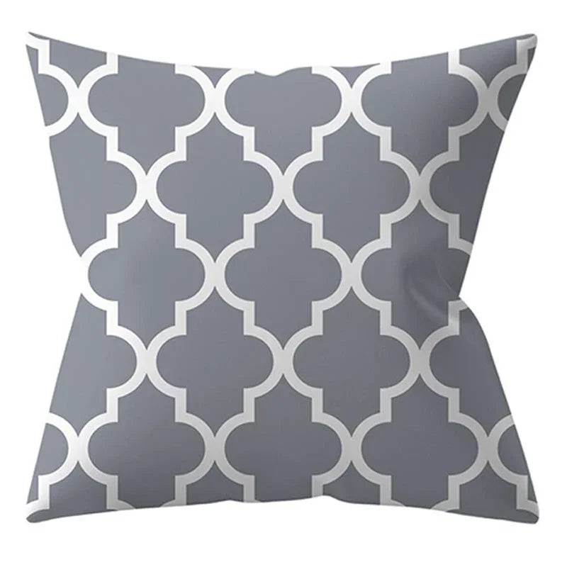 Dandelion pattern leaf gray linen pillowcase sofa cushion cover home decoration can be customized for you 40x40 50x50 60x60