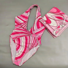 2026 Fashion Design Women's Red Scarf Sling Swimsuits Classic Brand Lady Scarf Bikini Sets with Letter Signature Logo