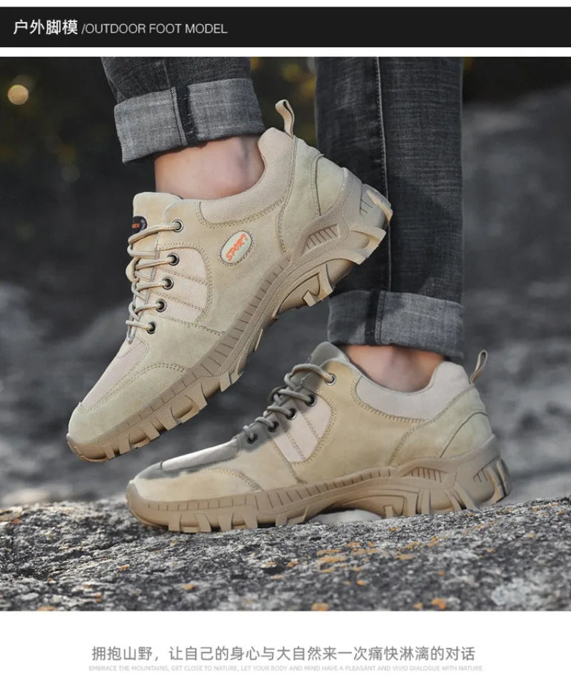 Large Size Men's Hiking Shoes Hiking and Off-road Outdoor Shoes Low Top Wear-resistant,anti Slip Sneakers Men Zapatos Casuales