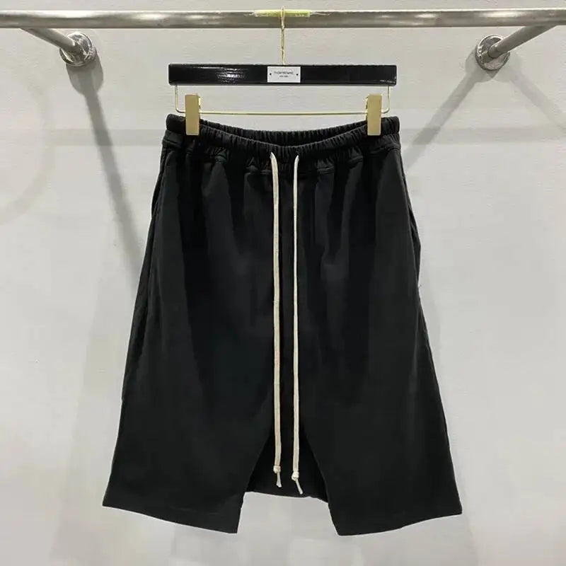HKSH Summer New Men's Tide Y2K Original Design High Street cotton Fashion Punk Dark Casual Loose Cropped Pants Shorts Ins HK5611