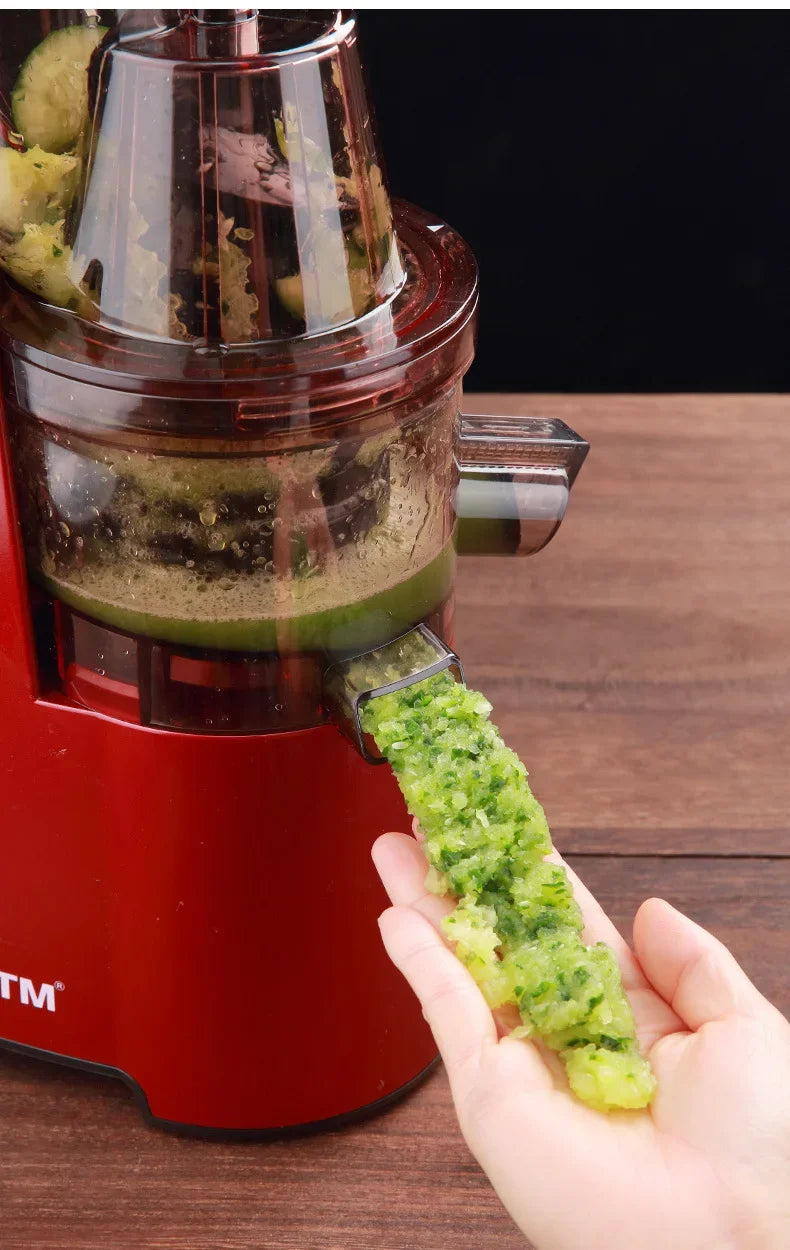 220V Cold Press Juicer Home Slag Separation Ginger Fruit Vegetable Juice Extractor Multifunctional Fruit Slow Juicer Automatic