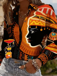 Women's Spring Summer Casual Loose Print Top African Ethnic Female Silhouette Shirt by Mirlaine Univers Women's Spring Summer Casual Loose Print Top African Ethnic Female Silhouette Shirt Mirlaine Univers womens-spring-summer-casual-loose-print-top-african-ethnic-female-silhouette-shirt Women's Spring Summer Casual Loose Print Top African Ethnic Female Silhouette Shirt Mirlaine Univers Women's Spring Summer Casual Loose Print Top African Ethnic Female Silhouette Shirt