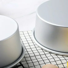 Aluminum Alloy Round Chiffon Cake Pan Solid Bottom Angel Food Oven Cake Bread Mold Baking Tool 6/8 Inch Bake Pan  Baking Sheet