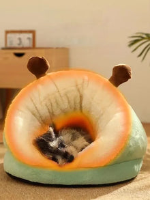 Winter Warm Pet Dog Bed Soft Cozy Dog Cave Bed Warm Cat House Nest Puppy Bed for Small Dogs Cats Cat Sleep Bag Pet Supplies