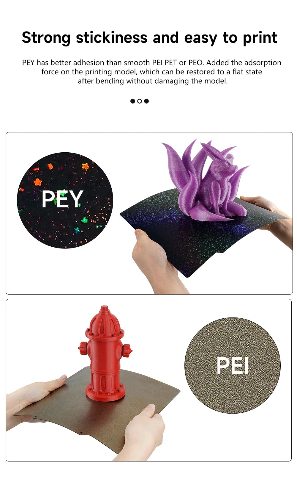Pei Texture Sheet 235x235 For Ender 3 Elegoo Neptune 4 Pro Pet Peo Pey Magnetic Build Plate Sping Steel 3d Printer Heated Bed