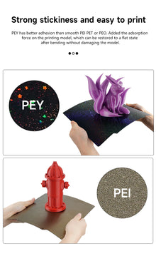 Plaque de construction magnétique PEI Texture 235x235 pour Ender 3, Elegoo Neptune 4 Pro, PET, PEO, PEY, plateau chauffant d'imprimante 3D en acier à ressort