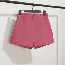Korean Style Casual Elegant Office Lady Shorts Elastic Waist