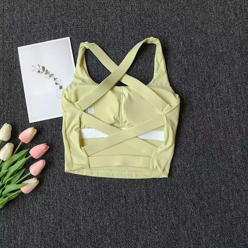 Seamless Sports Bra Women Push Up Breathable Fitness Top
