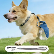 New 2-In-1 Leaf-shaped Pet Water Bottle Foldable 300ML Dog Outdoor Water Cup with Lanyard Pet Water Dispenser Pet Walking