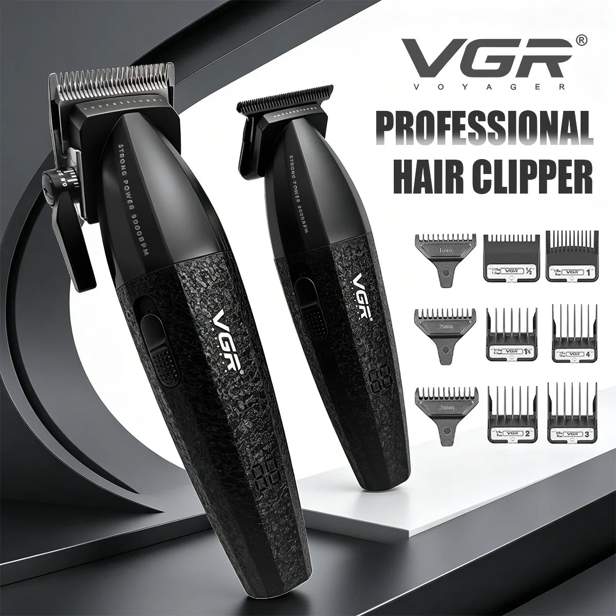 VGR Hair Trimmer Electric Clipper 9000 RPM For Men V640