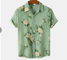 Hawaiian 3D Printed Shirt Amazon Independent Station Bestseller Notch Collar Short Sleeve Shirt