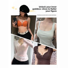 Hot Push Up Bra for Small Bust with Thin Shimmer Straps, Thick Padded Wireless Seamless Bra, Side Support Anti-Droop Lingerie
