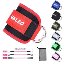 LOOGDEEL Ankle Resistance Strap With Cuffs Hip Lifting Band Exercise Yoga Ankle Strap Set Women Men Leg Support D-Ring Support