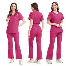 New Slim Fit Women Scrubs Sets Woman Medical Uniforms Nurses Accessories Clinic Beauty Salon Spa Pet Shop Workwear Clothing