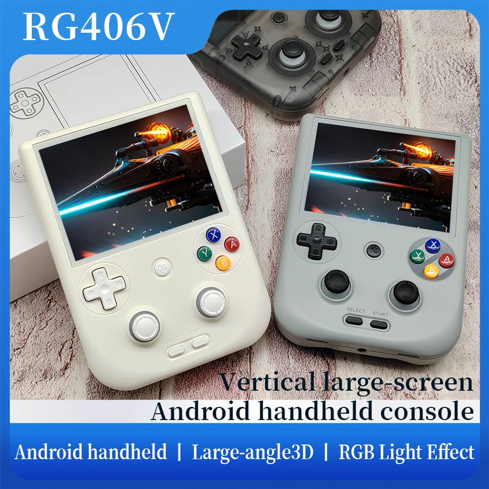  RG 406v Handheld Game Console 4" IPS Touch Screen Android13 5500mAh Battery RG406V Retro Video Game Support 1080p WiFi