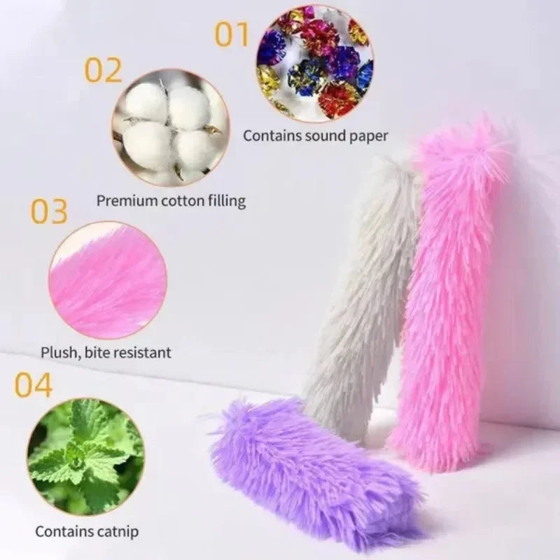 1Pc Cat Pillow Plush Pillow Pet Supplies Cat Toys Bite Interactive Self Hi with Catnip Paper Cat Toys