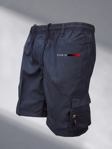 Men's Tactical Shorts Elastic Waist Cargo Work Shorts Men Outdoor Casual Street Style Jogging Shorts Loose Work Casual Shorts
