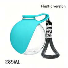 2-in-1 Portable Dog Water Bottle for Small Dogs - Leak-Proof & Compact Dog Travel Water Bottle -Stainless Steel Bottle & Silicon