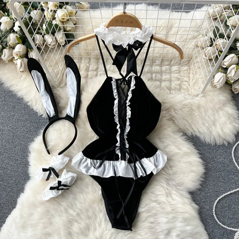 PU Leather Women Bodysuit Zipper Slim Romper Streetwear