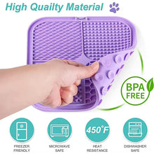 Silicone Pet Licking Mat With Strong Suction Cups Dog Slow Feeder Bowl Anti Choking Slow Food Pad For Dogs Cats Anxiety Relief
