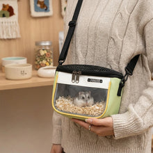 1PC Small Pet Travel Carrier Bag Breathable Mesh Top Clear Window Hamster Squirrel Parrot Outdoor Crossbody Shoulder Pouch Units
