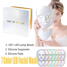 7 Color Light Led Facial Mask Red Light Therapy Photon Face Masks Wrinkle Anti-Acne Tighten Skin Care Beauty Device
