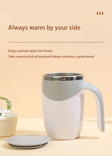 Portable Automatic Stirring Coffee Mug Magnetic Electric Stainless Steel Self Mixing Coffee Tumbler Rotating Home Office Travel