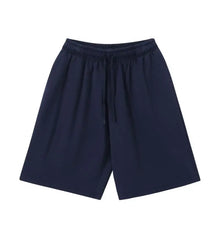 12 Colors 100% Cotton Men's and Women's Same Pull Rope High Waist Loose Fashion Casual Oversize Shorts sweatpants