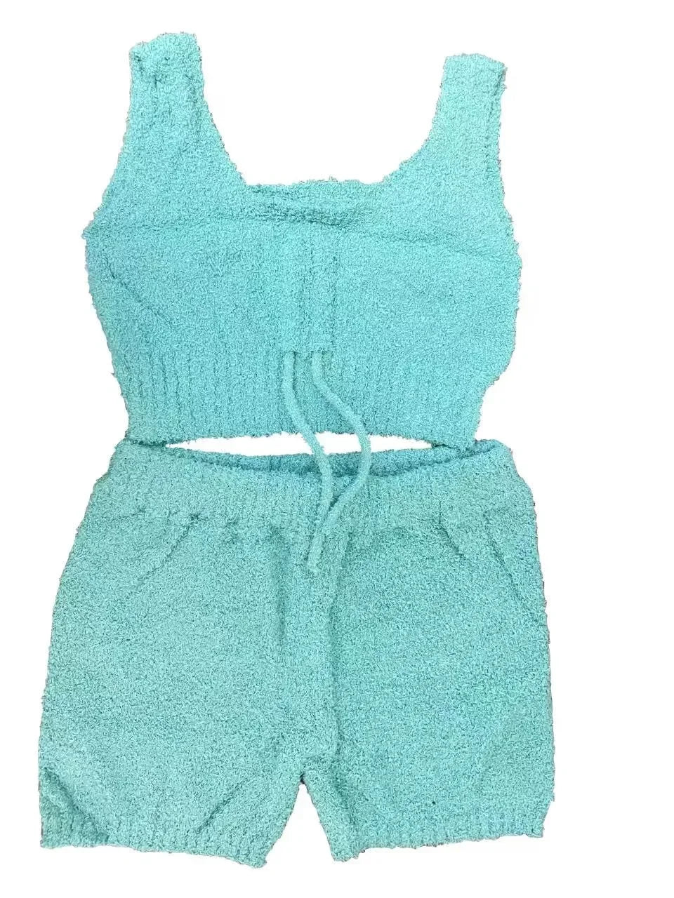 2026 New Luxury Women's Plush Pajamas Set Crop Top+Long Pants+Coat 3 Pieces Suit Homewear Female Matching Sets Warm Pyjamas Pjs