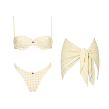 Plaid Print 2026 Sexy Women Swimsuit Swimwear Female Thong Bikini Set Biquini Bathing Suit Print Swimming Suits Beachwear