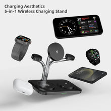 5 IN 1 Magnetic Wireless Charger Dual Phone and Watch Fast Charging For iPhone 17~12 Samsung Apple/Galaxy Watch Aipods Pro/Buds