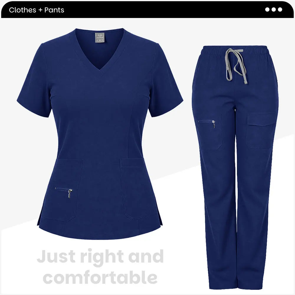 High Quality Beautician Work Suits Health Check Nursing Clothes Hospital Scrubs Women Uniform Set Spa Uniforms Nurse Accessories