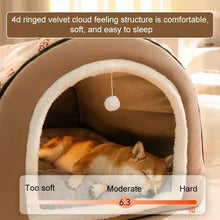 Big Dog Kennel Warm Winter Dog House Mat Detachable Washable Dogs Bed Nest Deep Sleep Tent for Medium Large Dogs House Supplies