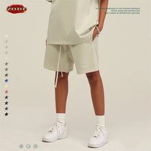 ZODF 2025 Summer Men Heavy Weight 425gsm Cotton Shorts Unisex Women Loose High Street Comfortable Solid Pants Streetwears HY0495