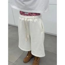 American high street fashion brand Y2K double waist embroidered design casual loose five quarter shorts
