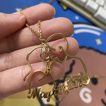 Treebud Custom Personalized Children's Drawing Necklace Stainless Steel for Women Men Special Logol Artwork Pendant Jewelry Gift