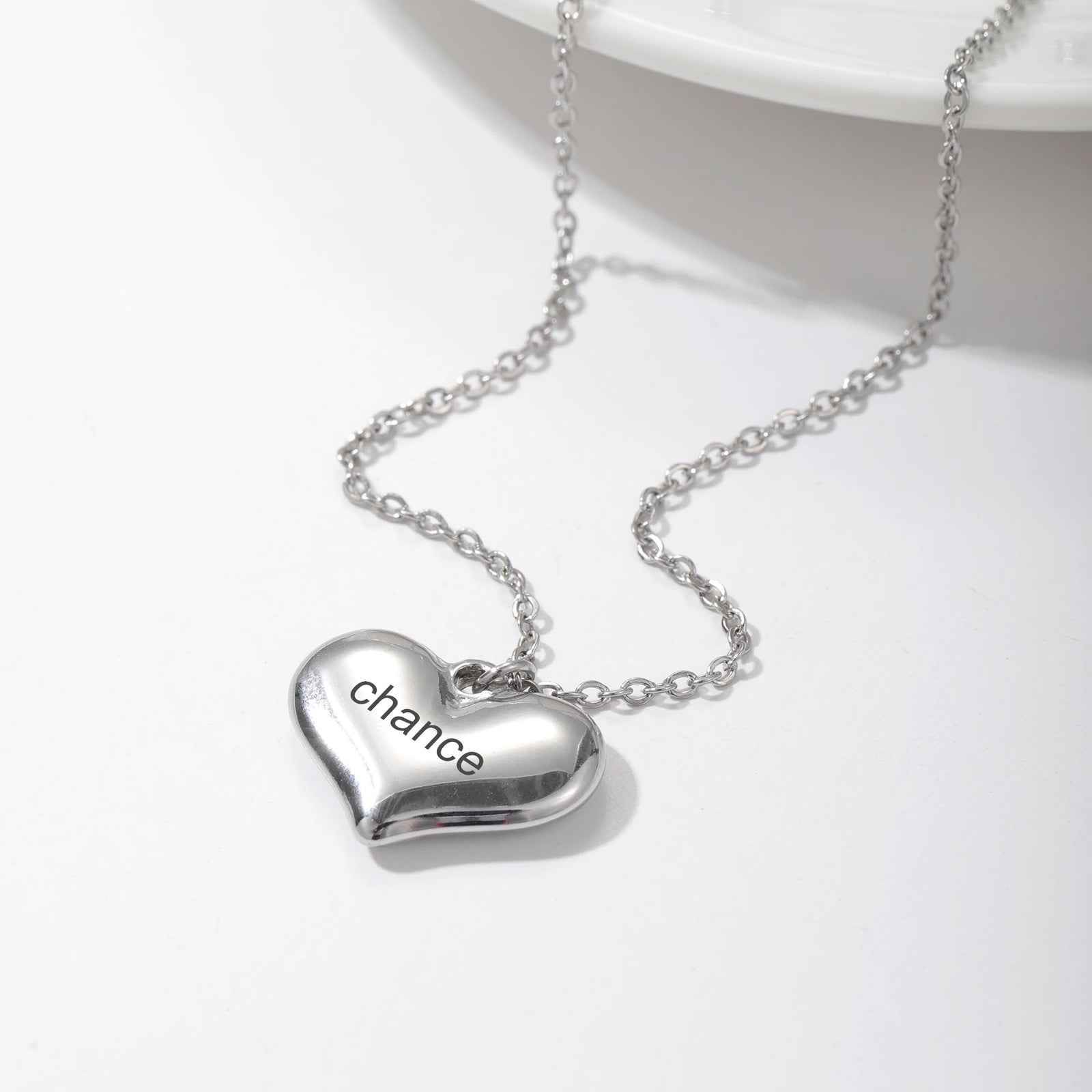 Luxury Jewelry Handwriting Heart Necklace Personalized Actual Signature Necklace  Keepsake Personalized Gift  For Her 3D Jewelry