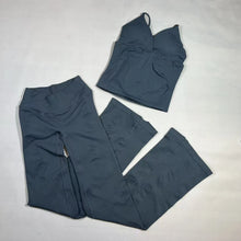 Yoga Twist V Crossover  Set High Waist Seamless Top Vision Flares Bootcut Leggings No Front Seam Flare Pants  Pilates Workout