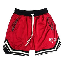 2026 EVERLAST Fitness Sports Basketball Shorts Men's Summer Casual Loose Breathable Mesh Shorts Fashion Hip Hop Sweatpants
