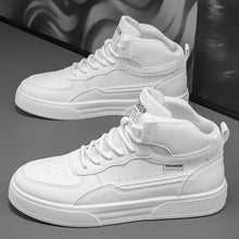 Breathable men's casual shoes, skate shoes, mid-top men's shoes, breathable and versatile sports shoes, suitable for wearing all