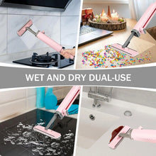 Speed Microfiber Cleaning Mop with Reusable Wet & Dry Cleaning Mop Squeezing Washable for Home Kitchen Laminate Wood Floors