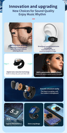 1pcs Waterproof Mini BT5.3 Wireless Sports Headset Earphone Touch Control HIFI Stereo Headphone Noise Reduction Mini Earbuds