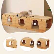 Cat Scratcher Tunnel Cat Bed Scratcher Cardboard House Claw Grinding Pad Playground Cat Toy for Indoor Cats