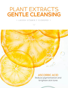 LAIKOU 50g Vitamin C Facial Cleanser Brightening Moisturizing Deep Cleansing Foam Dense Amino Acid Gentle Cleanser Face SkinCare