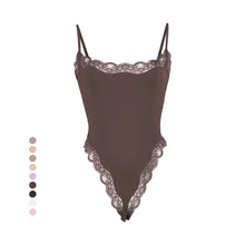Lace Camisole Bodysuit Women Solid Sleeveless Backless Body Shaper Jumpsuit One Piece Sexy Slim Bodycon Rompers Summer Tank Tops
