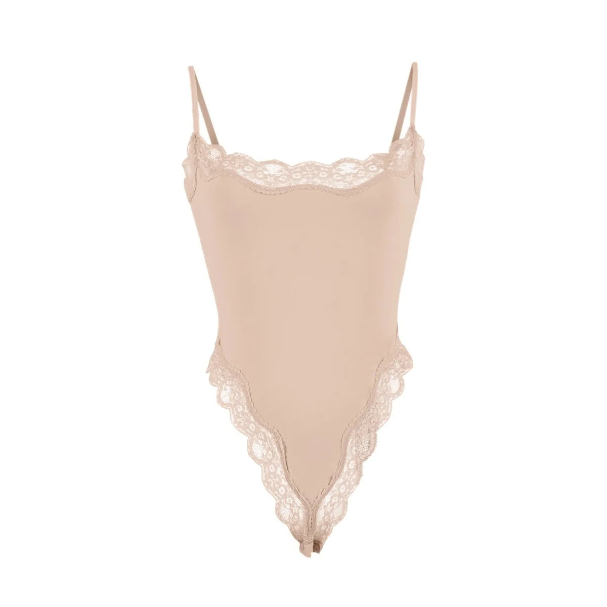 Lace Camisole Bodysuit Women Solid Sleeveless Backless Body Shaper Jumpsuit One Piece Sexy Slim Bodycon Rompers Summer Tank Tops