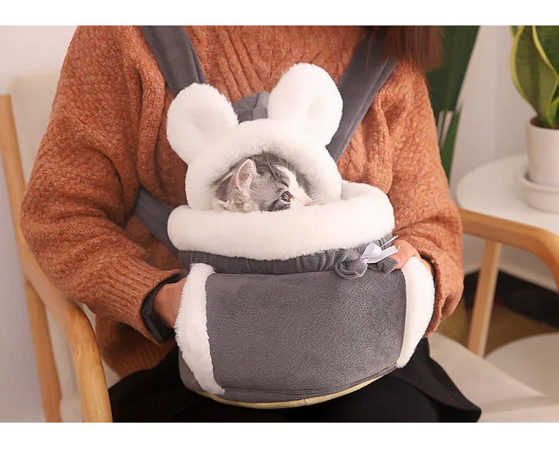 Cat Backpack Carrier with Bed Portable Bubble Window Pet Carrier, Airline Approved Soft-Sided for Small Dog, Travel, Hiking