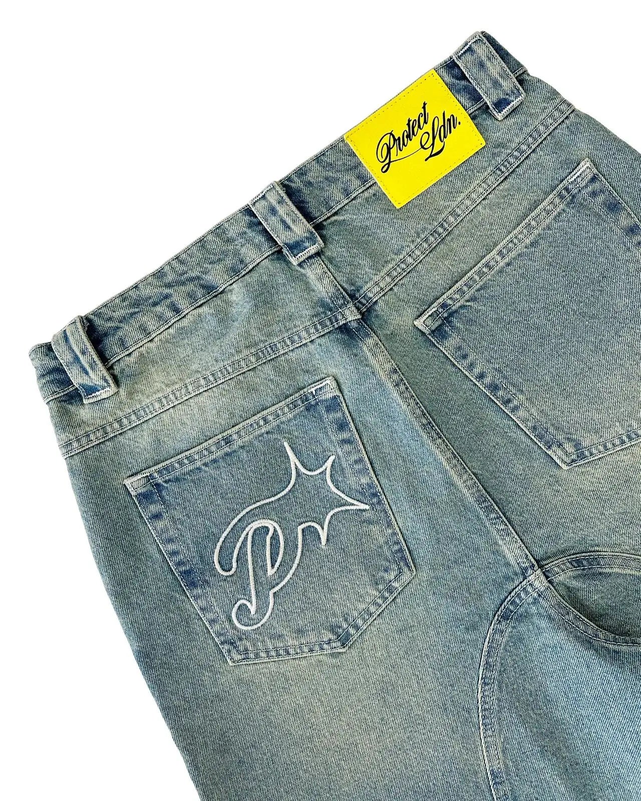 Vintage Y2k Men Women Harajuku Short Jeans Washed Embroidery American Retro Man Denim shorts Summer Loose Hip Hop Streetwear