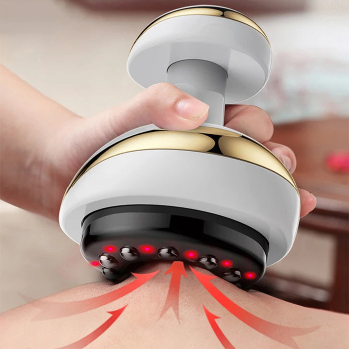 Masseur électrique Guasha à racler, ventouses, massage corporel, ventouses électriques, chauffage, brûleur de graisse, masseur anti-cellulite.